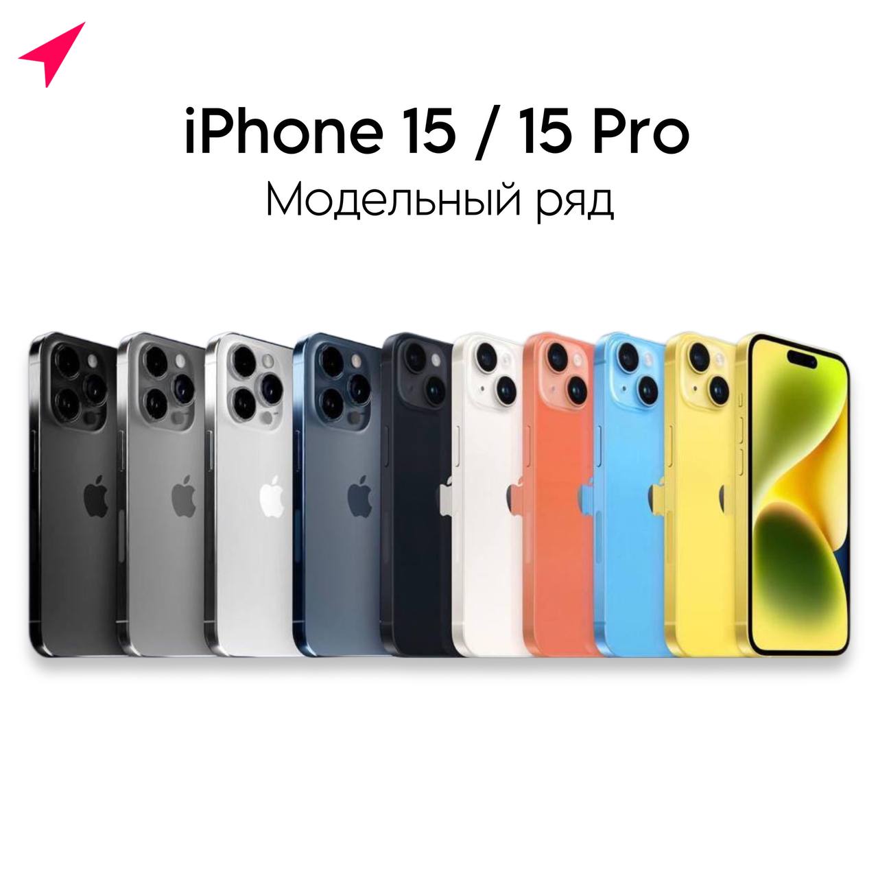 iPhone 15 и iPhone 15 Pro модельный ряд 